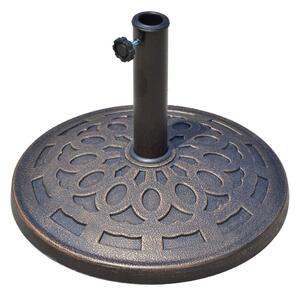 Rund Parasollfot i Brons, 14Kg Harts