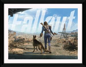Inramad poster Fallout 4 - Sole Female Survivor
