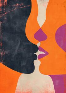 Illustration The Kiss, Andreas Magnusson, (30 x 40 cm)
