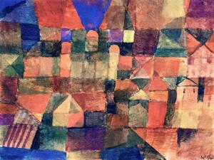 Bildreproduktion City with Three Domes - Paul Klee, (40 x 30 cm)