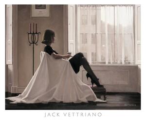 Konsttryck In Thoughts Of You - Retrospective Print Exhibition, 1996, Jack Vettriano, (80 x 60 cm)