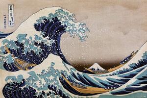 Poster, Affisch Hokusai - Te Great Wave of Kanagawa