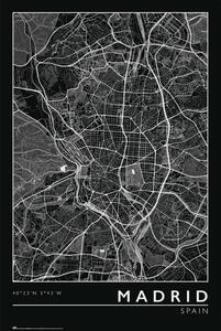 Poster, Affisch Madrid - City Map
