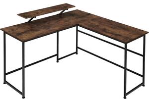 TecTake GmbH 404229 skrivbord melrose - industriellt mörkt trä, rustikt