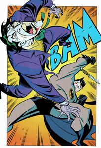 Konsttryck Joker and Batman fight, (26.7 x 40 cm)