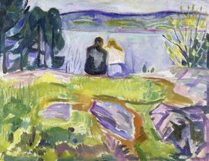 Munch, Edvard - Konsttryck Springtime (Lovers by the shore), (40 x 30 cm)