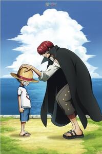 Poster, Affisch One Piece - Shanks & Luffy