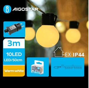 Aigostar - LED dekorativ utomhusslinga 10xLED/3m IP44 varm vit