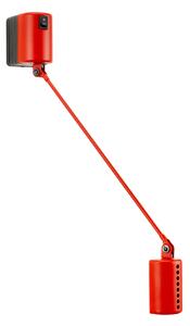 Lumina - Daphine Parete 35 LED vägglampa matt red - Sänglampor - Tommaso Cimini - Röd