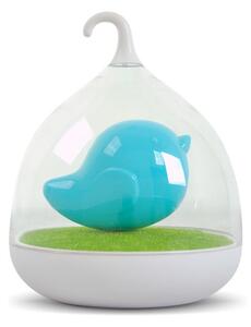 Baby Nattlampa, Söt fågel LED-lykta i Totoro-stil, uppladdningsbar, vibration sensor - Blå