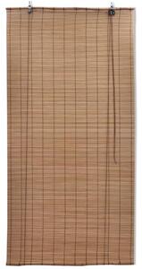 Rullgardin bambu 2 st 100 x 160 cm brun
