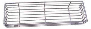 Väggmonterad duschhylla 12x40 cm blank krom