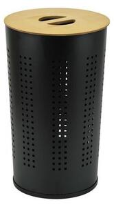 Tvättkorg 46 l svart