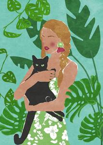 Illustration Cat Lover, Raissa Oltmanns, (30 x 40 cm)
