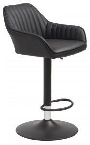 2 st Blocks barstol i svart PU sitthöjd 75-89 cm