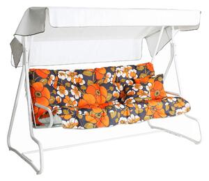 De Luxe 3- pers. hammock, 77B - Vit/Orange