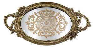 Dekorativ bricka 46,5x24,4 cm guld