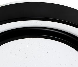 Smart modern taklampa svart 38 cm inkl LED och RGB - Jochie