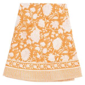 Duk Indian Rose rund 220cm orange bomull