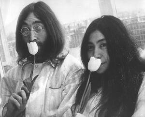 Fotografi Bed-In for Peace by Yoko Ono and John Lennon, 1969