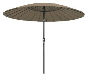 Trädgårdsparasoll med aluminiumstång 270 cm taupe - Brun