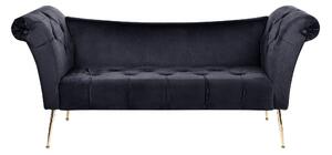 Bethely Schäslong 175 cm - Guld/Svart