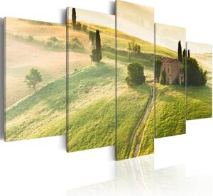 Canvas Tavla - Green Tuscany - 100x50