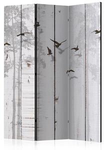 Rumsavdelare / Skärmvägg - Birds on Boards - 135x172