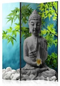 Rumsavdelare / Skärmvägg - Buddha: Beauty of Meditation - 135x172