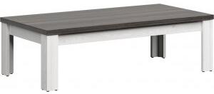 Hesen soffbord 130 x 65 cm - Vit/svart - Soffbord i trä, Soffbord, Bord