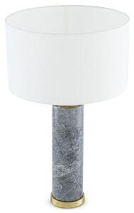 Lxry bordslampa grå/mässing/benvit 75cm