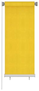 Rullgardin utomhus 60x140 cm gul HDPE