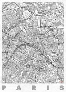 Karta Paris, Hubert Roguski, (30 x 40 cm)