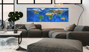 Canvas Tavla - Magnificent World - 120x40