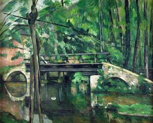 Paul Cezanne - Konsttryck The Bridge at Maincy, or The Bridge at Mennecy, or The Little Bridge, (40 x 30 cm)