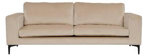 WILSON 3-sits Sammetssoffa Beige -