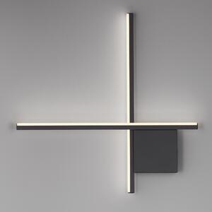 Nova Luce Vägglampa Cross Betta Svart Matt 50 cm