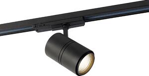 Skensystem svart inkl LED dimbar 5-ljus 3-fas vänster - Linjal 38