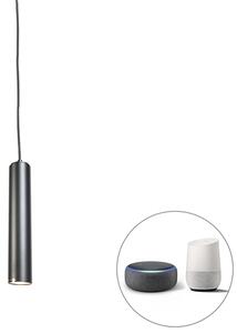 Smart design hängande lampa svart inkl WiFi GU10 ljuskälla - Tuba Small