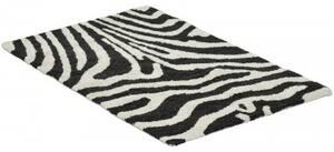 Zebra simply svart/vit - badrumsmatta