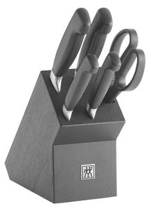 ZWILLING Four Star 6-st, Knivblockset, Svart