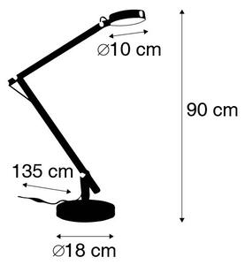 Modern bordslampa svart inkl. LED - Etienne