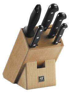 ZWILLING TWIN Gourmet 6-st, Knivblockset, Natur