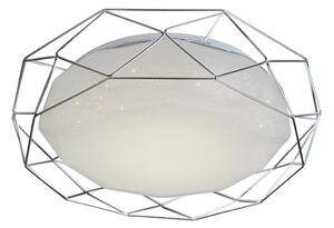 LED taklampa SVEN LED/24W/230V diameter 43 cm skinande krom