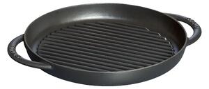 Staub Grill Pans Pure 26 cm, Rund, Svart, Gjutjärn