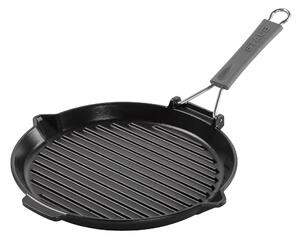 Staub Grill Pans Grillpanna med hällpip 28 cm, Gjutjärn, Svart