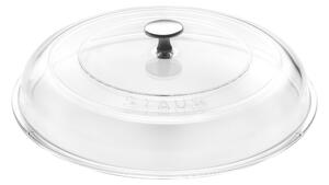 Staub 28 cm, Lock välvd, Transparent