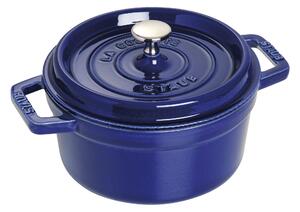 Staub La Cocotte Gryta 20 cm / 2,2 l, Rund, Mörkblå, Gjutjärn