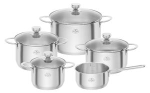 BALLARINI Ancona 5-st, Gryt & kastrullset, Silver