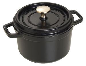 Staub La Cocotte Gryta 16 cm / 1,25 l, Rund, Svart, Gjutjärn